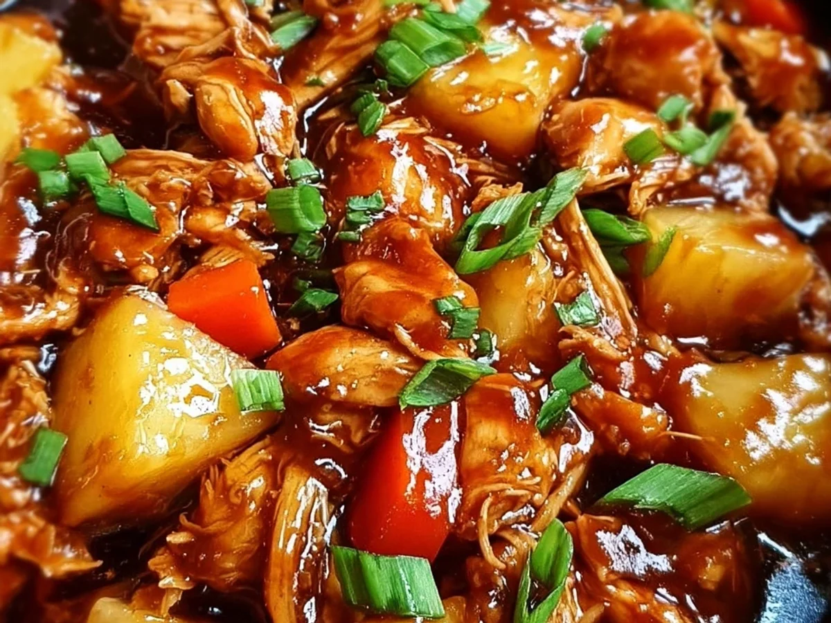 Simple Sweet Hawaiian Crockpot Chicken Dinner - Image 1