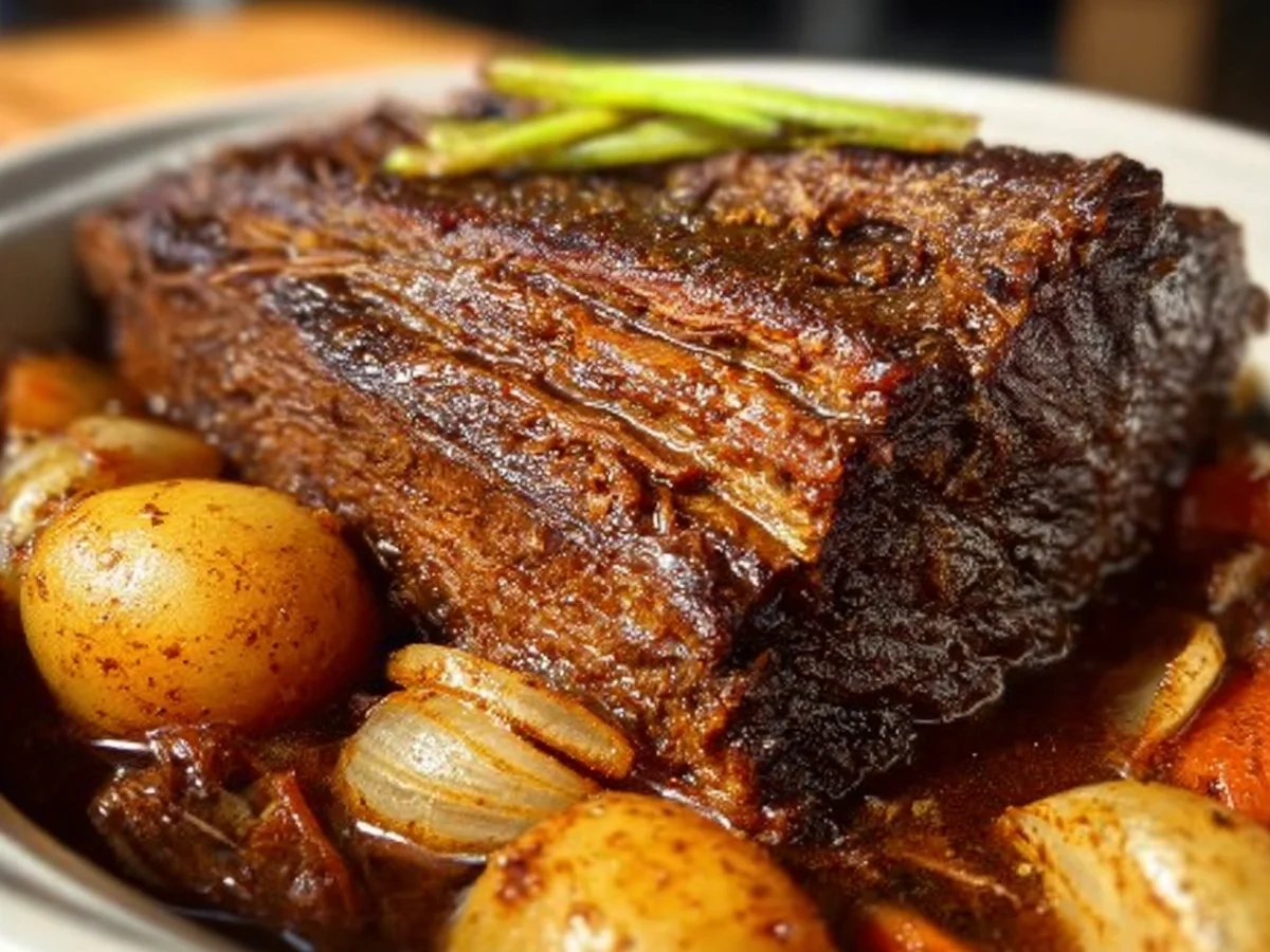 Slow Cooked Beef Brisket: Tender & Flavorful - Image 1