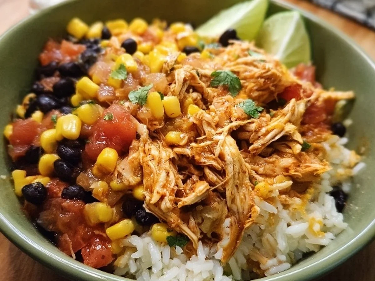 Slow Cooker Chicken Burrito Bowl: Easy Weeknight Dinner - Image 2