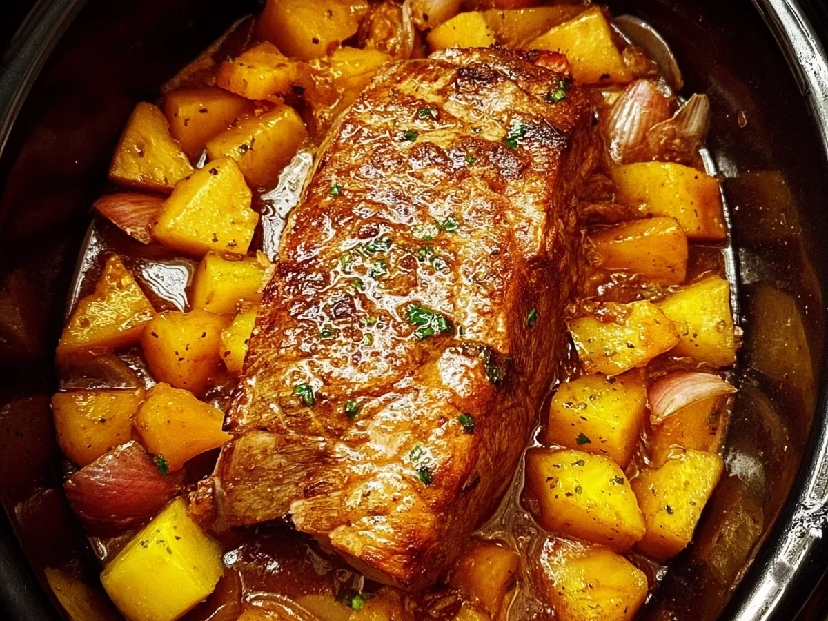 Slow Cooker Pineapple Lamb Loin: Sweet & Savory Dinner - Image 2