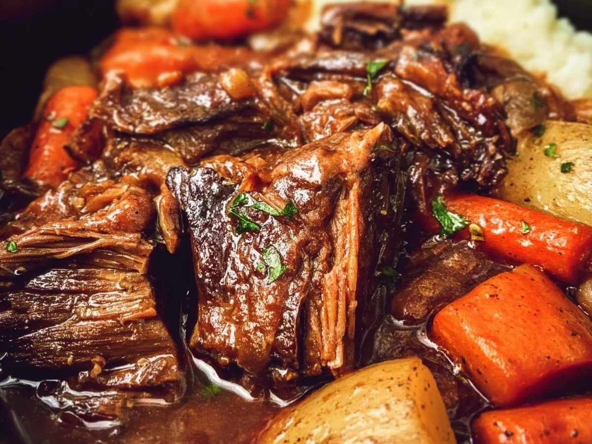 Slow Cooker Short Ribs: Easy Comfort Food Dinner Recipe - Image 1