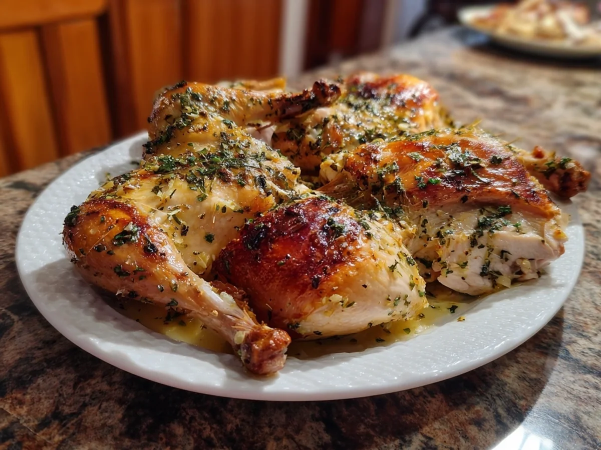 Spatchcock Turkey Garlic Butter: Crispy Holiday Roast - Image 1