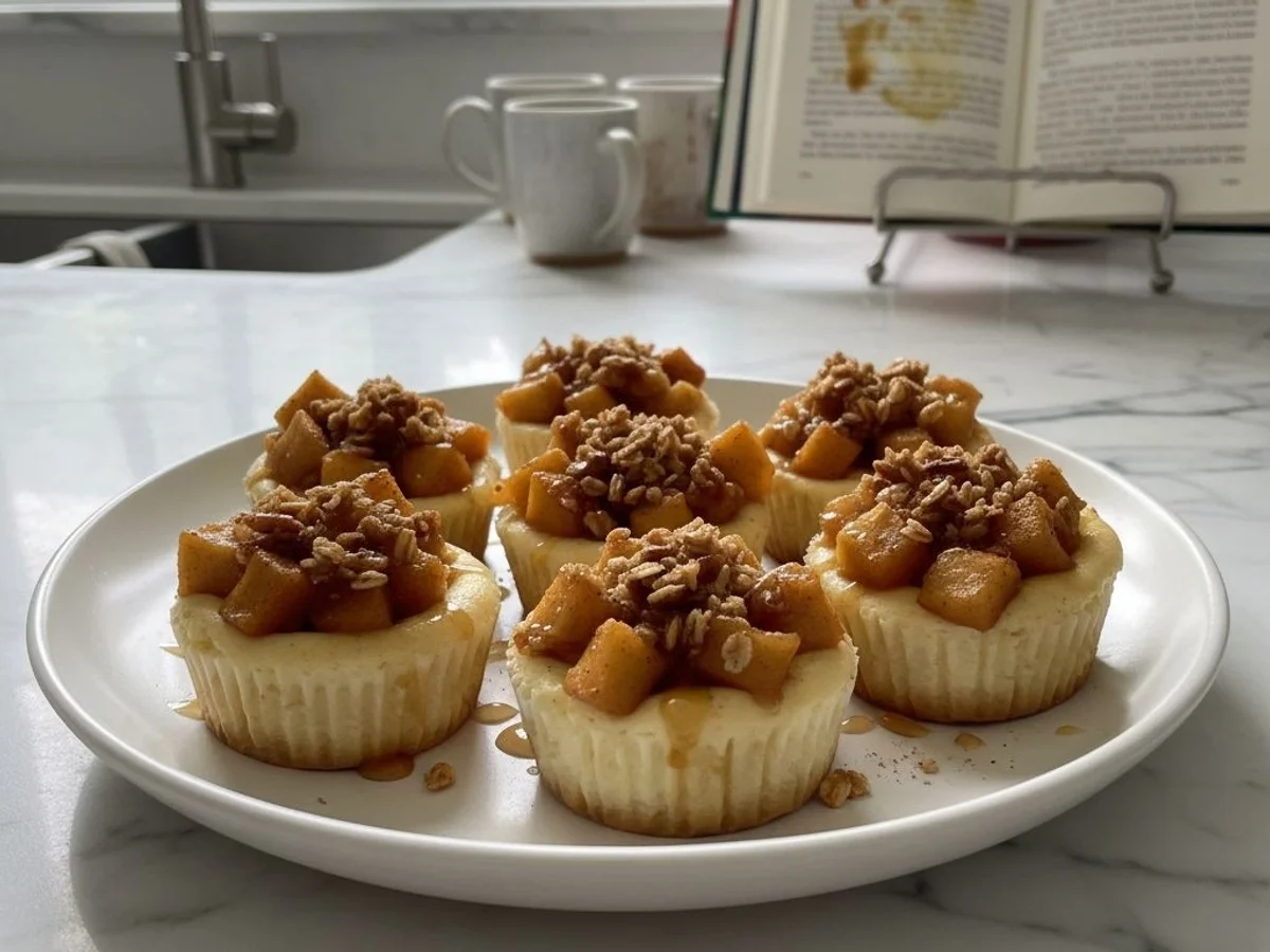 Spiced Apple Crisp Mini Cheesecakes: Sweet Bites - Image 1