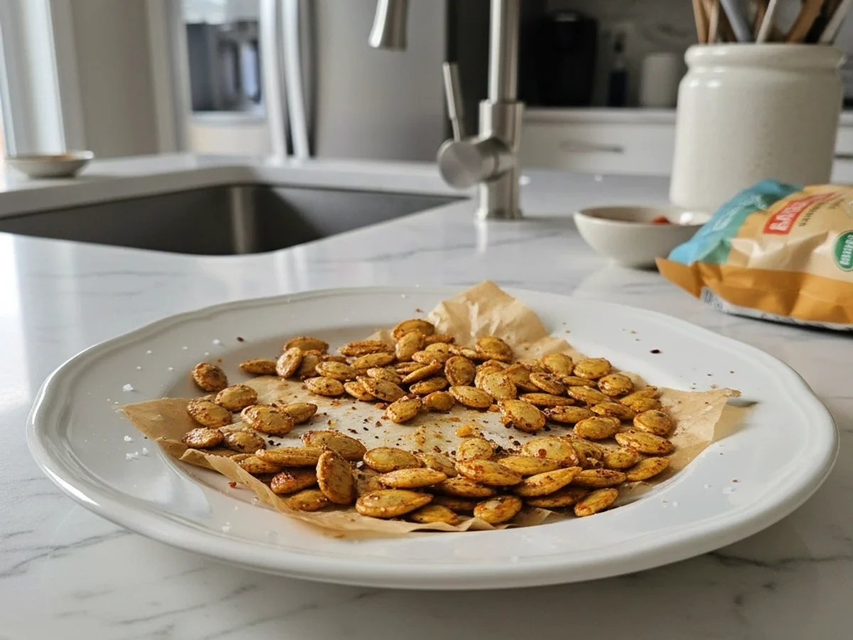 Spicy Baked Pumpkin Seeds: My Zesty Autumn Crunch - Image 1