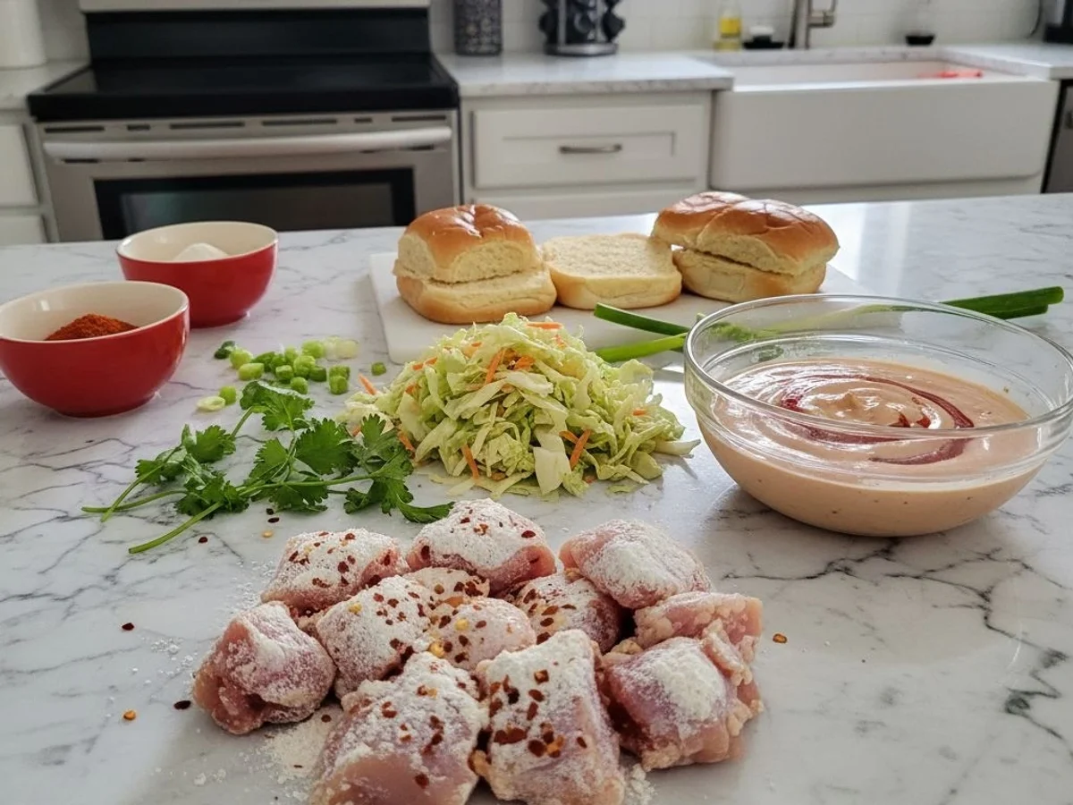 Spicy Bang Bang Chicken Sliders: Crispy, Zesty Bites - Image 2