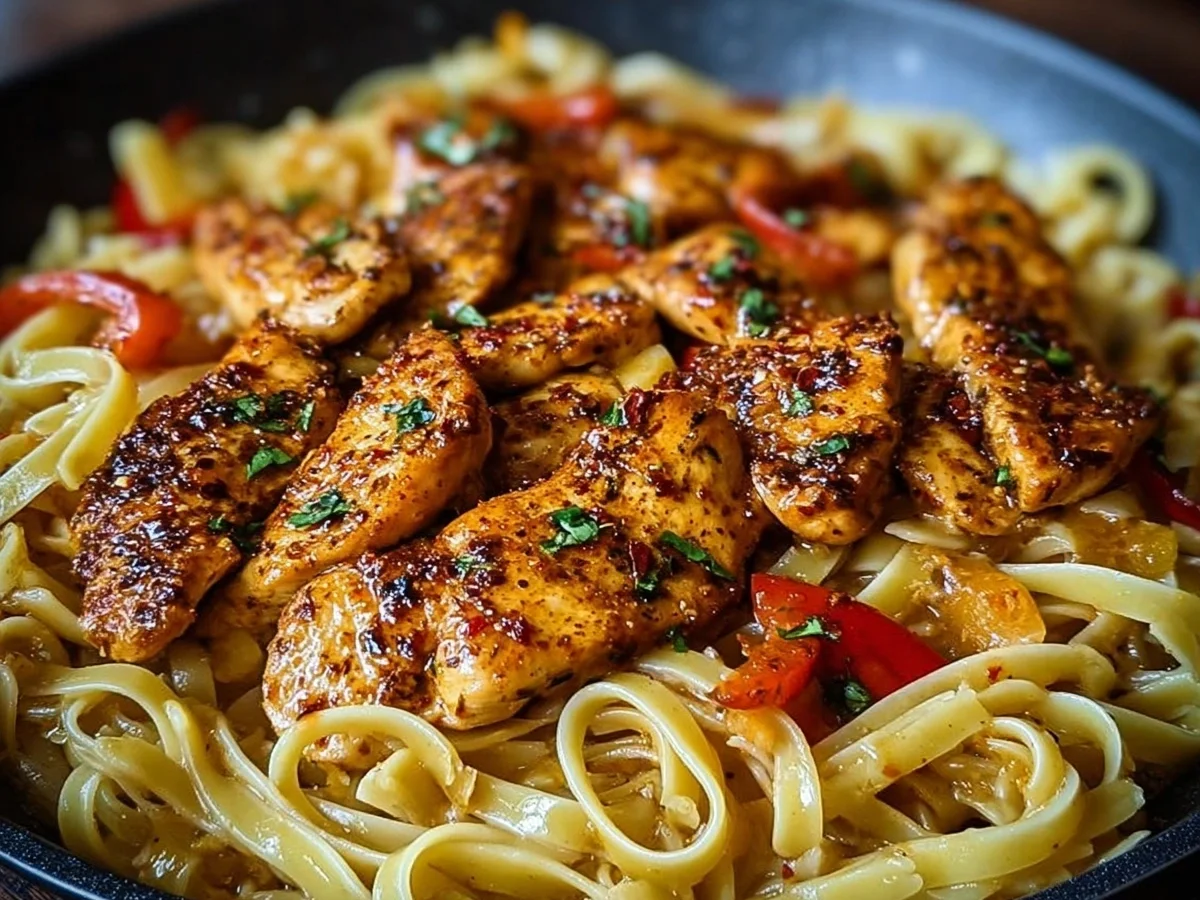 Spicy Cajun Chicken Linguine: One-Pan Wonder - Image 1