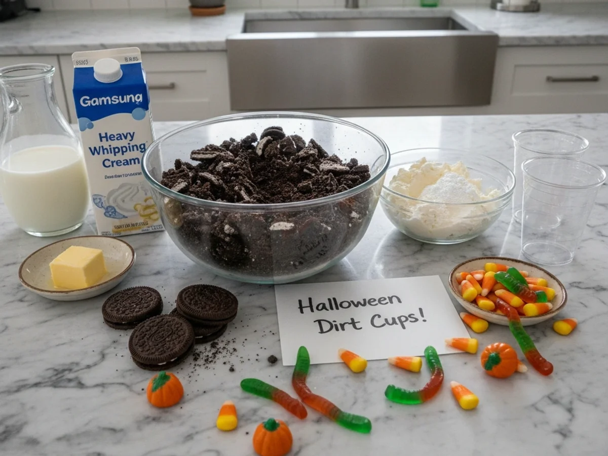 Spooky Classic Halloween Dirt Cups for a Fun Treat - Image 2