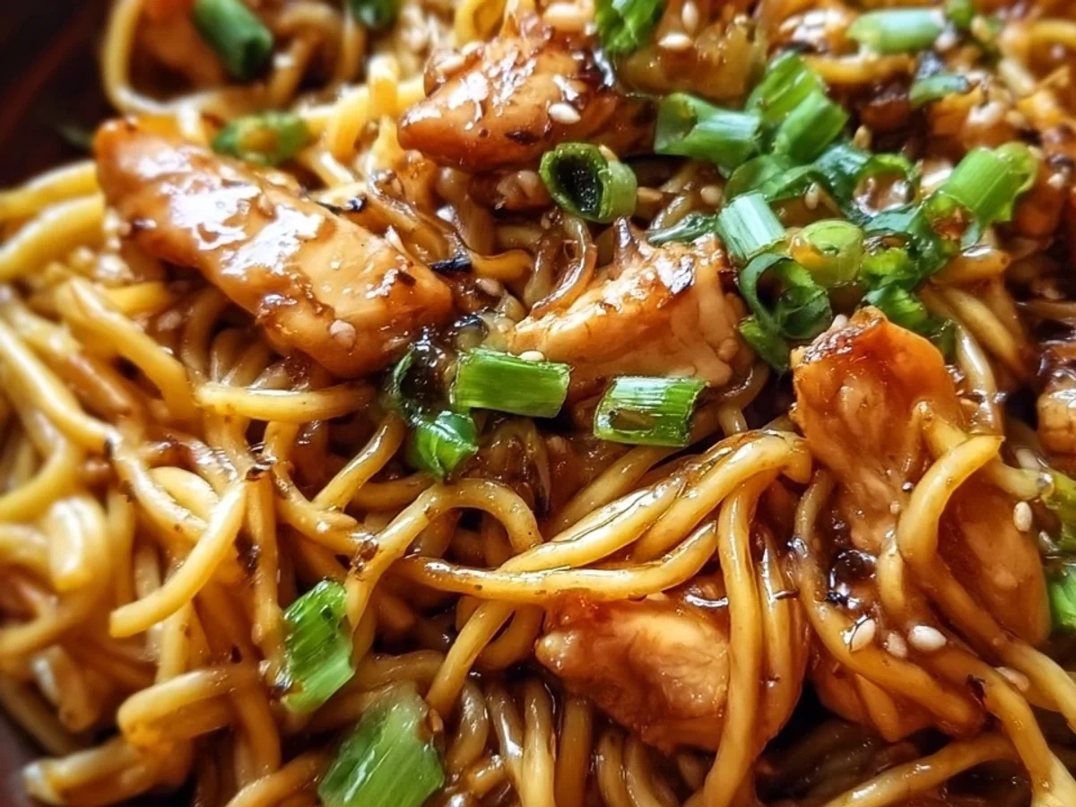 Sticky Garlic Chicken Noodles: Easy Asian Main - Image 2