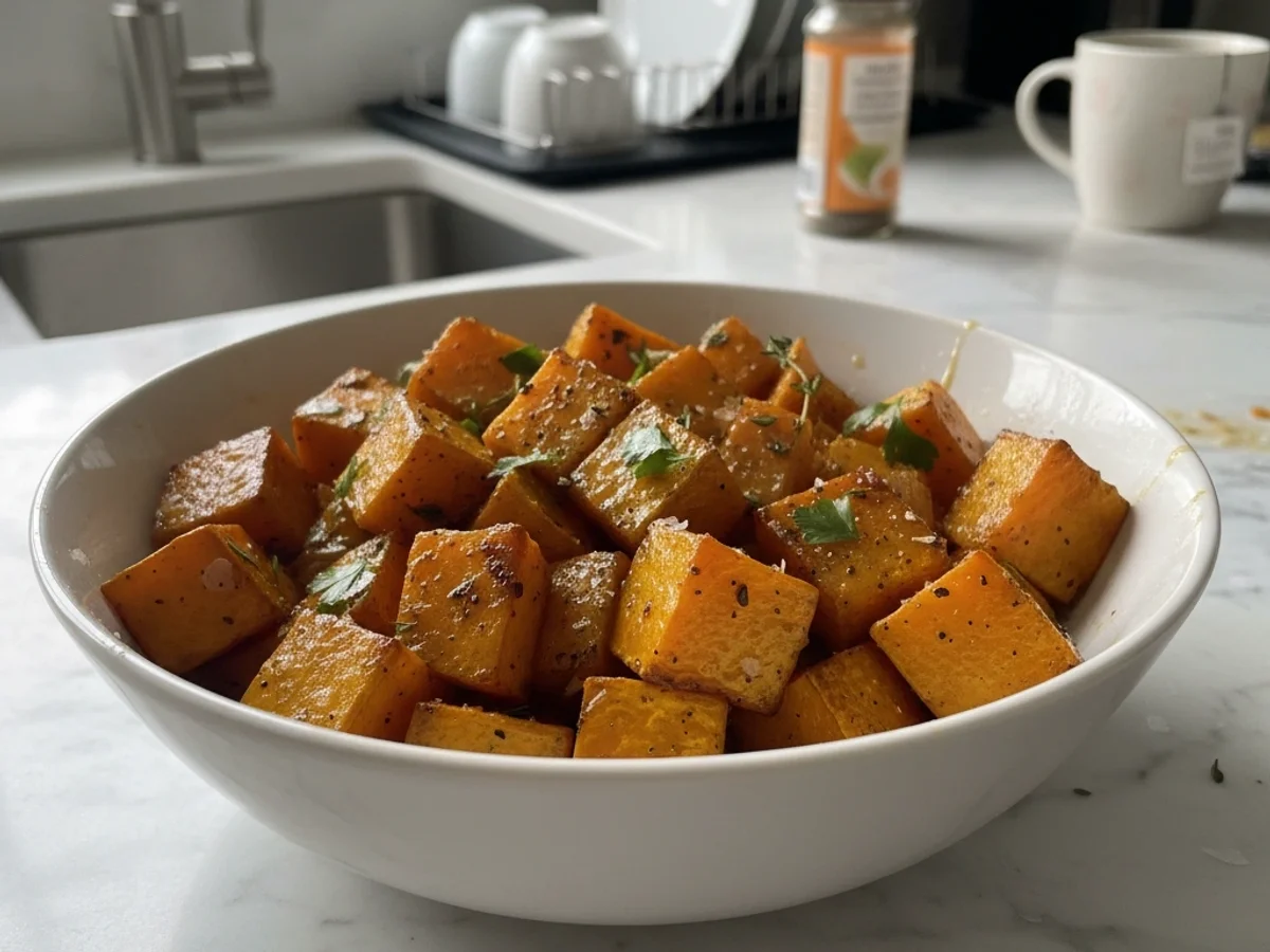 Sweet & Savory Honey Butter Butternut Squash Cubes - Image 1