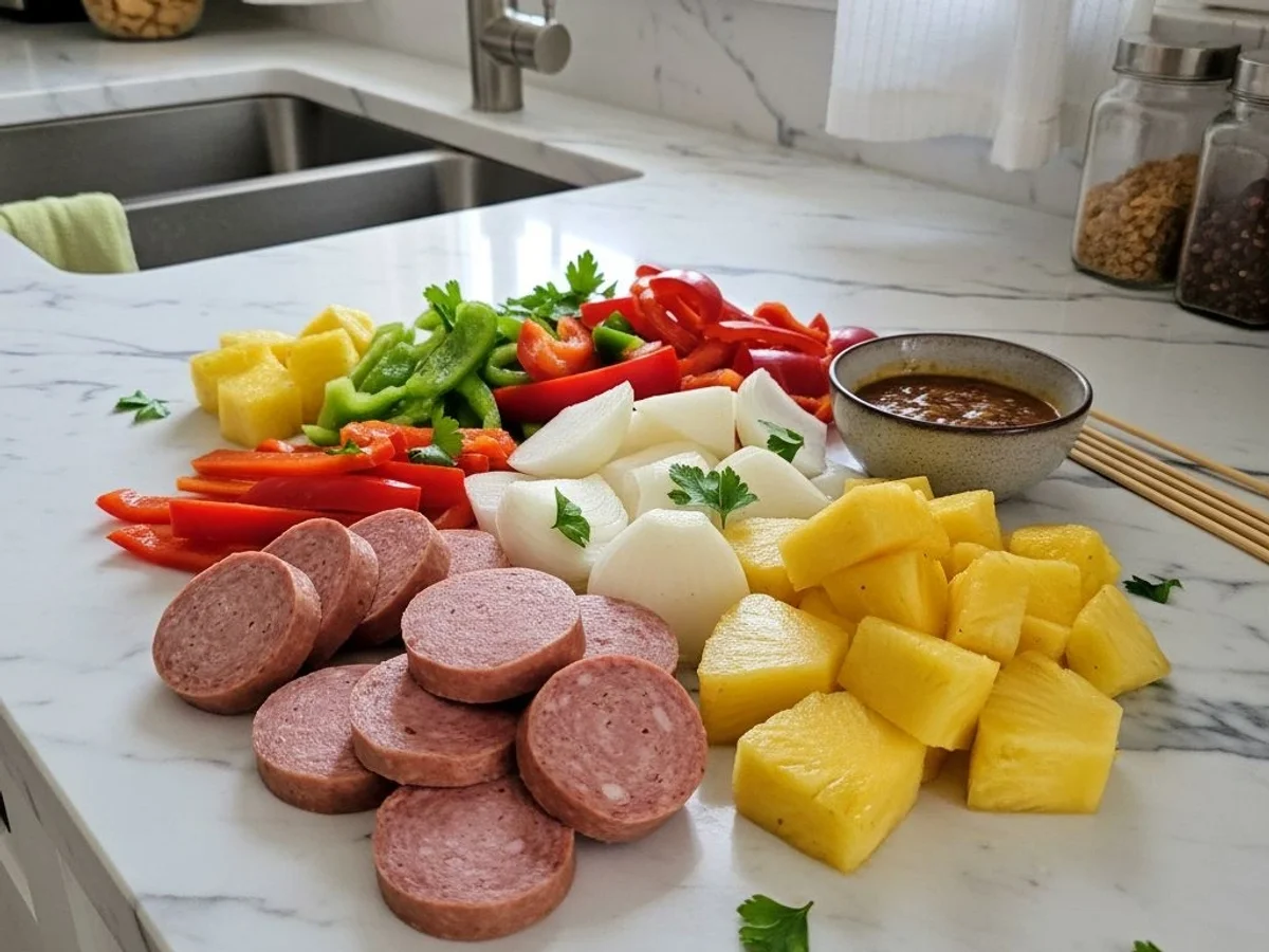 Tangy Kielbasa Pineapple Appetizers: Sweet & Smoky Bites - Image 2