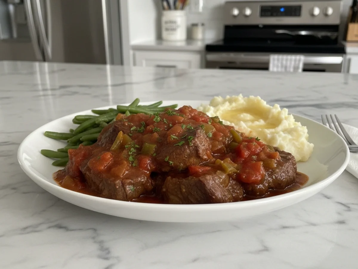 Tender Crock Pot Swiss Steak: A Homestyle Dinner - Image 1