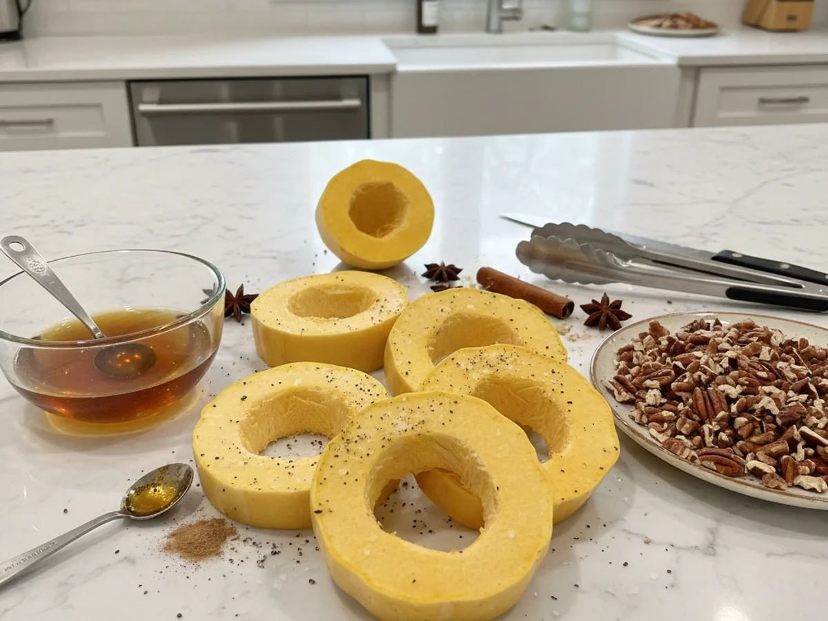 Tender Roasted Maple Acorn Squash & Pecans - Image 2