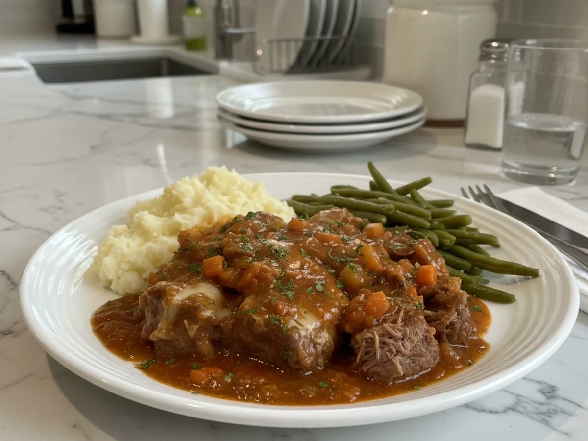 Tender Slow Cooker Swiss Steak in Savory Gravy - Image 1