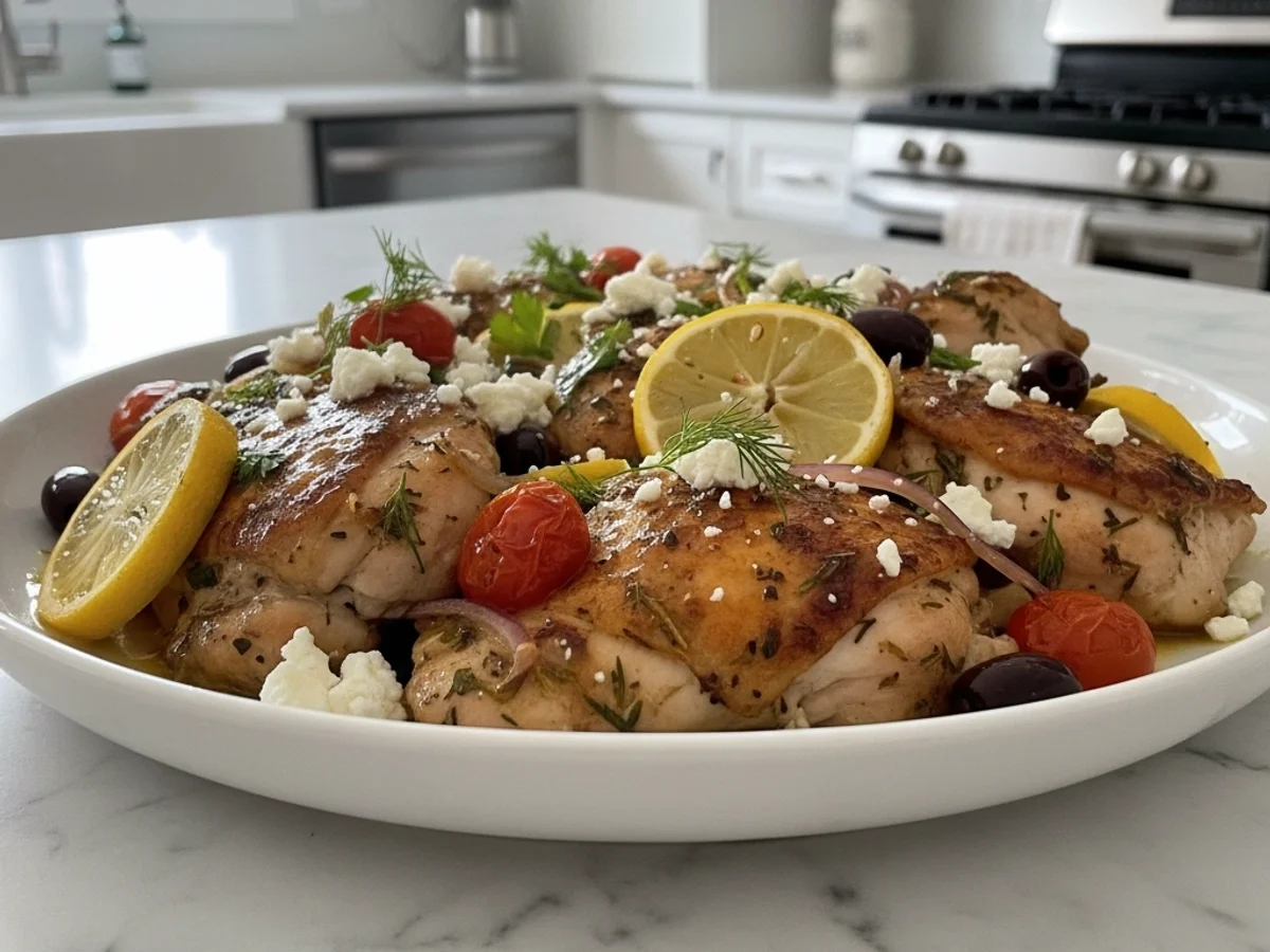 The Best Greek Chicken with Lemon & Feta – Bright, Juicy Flavor! - Image 1