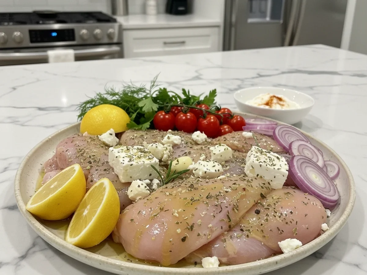 The Best Greek Chicken with Lemon & Feta – Bright, Juicy Flavor! - Image 2