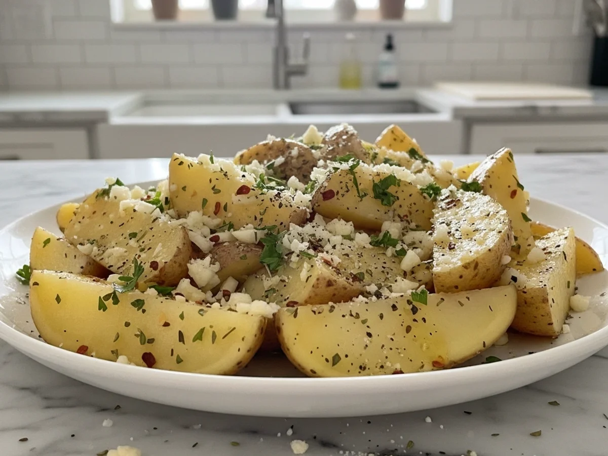 The Ultimate Garlic Parmesan Potato Wedges: Crispy & Flavorful - Image 2