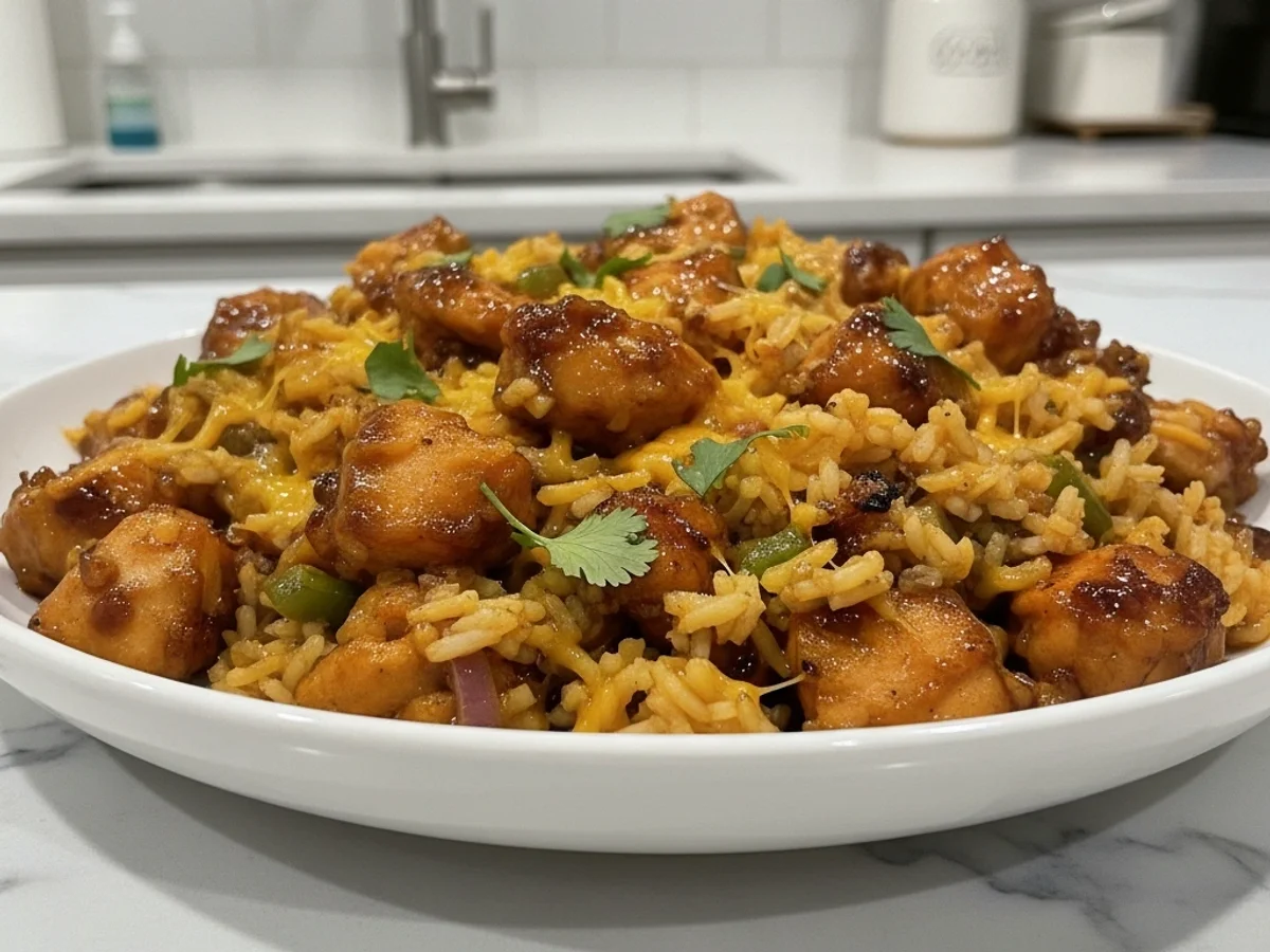 The Ultimate Honey BBQ Chicken Rice: Easy One-Pan Wonder - Image 1
