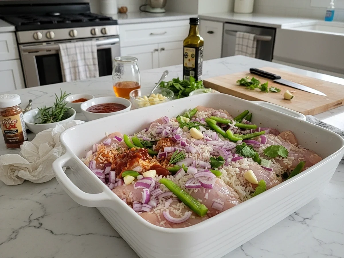 The Ultimate Honey BBQ Chicken Rice: Easy One-Pan Wonder - Image 2
