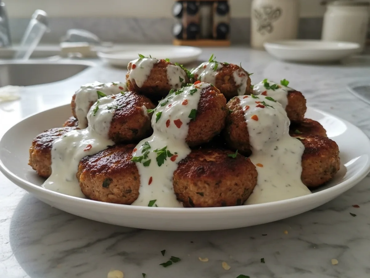 Unbelievably Juicy Chicken Kofta with Garlic Yogurt Sauce - Image 1
