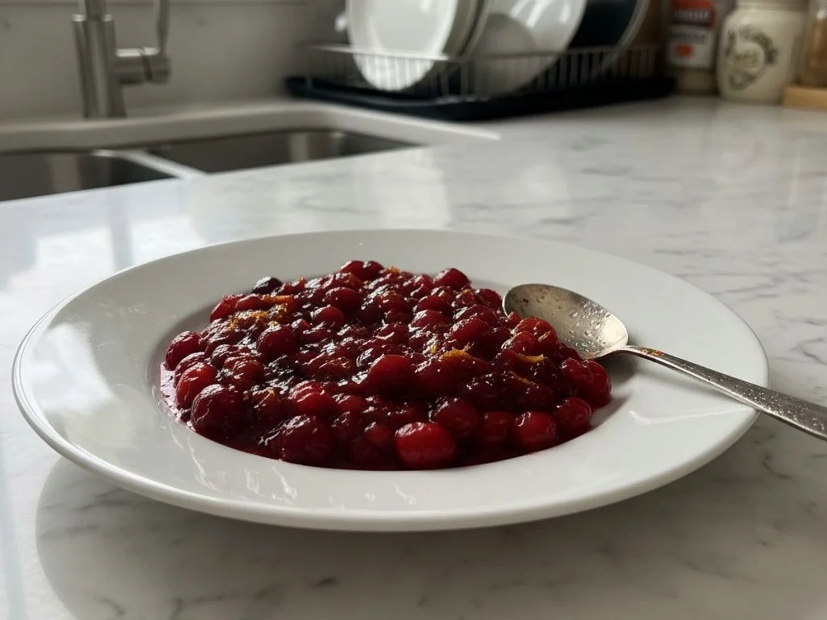Vibrant Homemade Cranberry Sauce: A Zesty Holiday Essential - Image 1