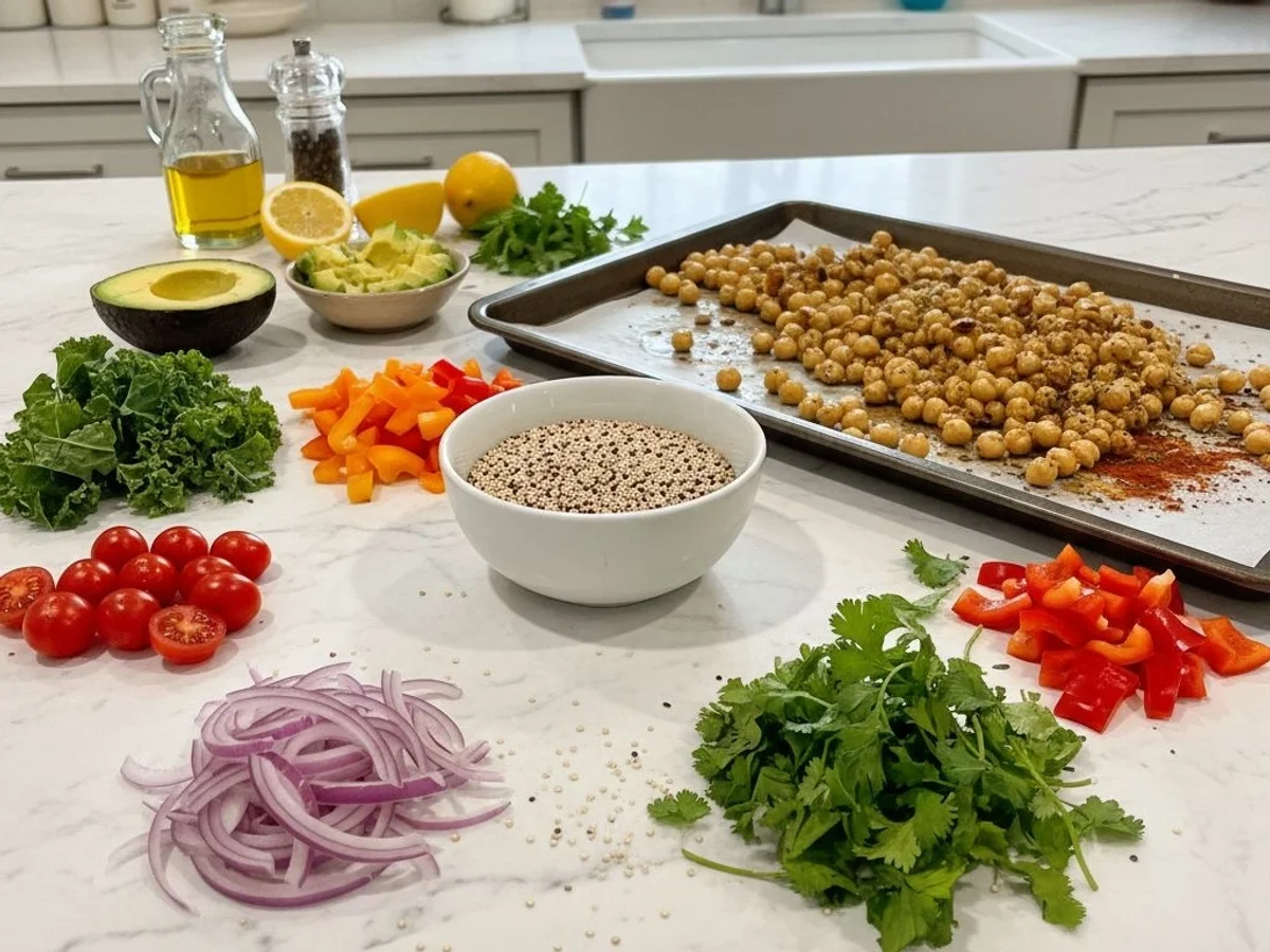 Your Crispy Garlic Roasted Chickpea Quinoa Bowl - Image 2