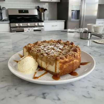 Apple Crumble Cheesecake: Creamy, Crunchy Autumn Delight
