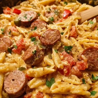 Cajun One Pot Creamy Sausage Pasta: Quick Weeknight