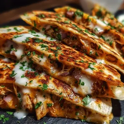 Cheesy Hot Honey Chicken Quesadillas: Quick Dinner