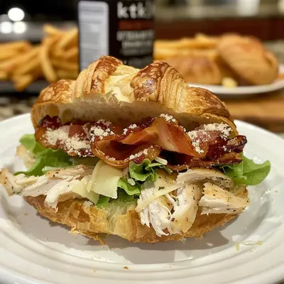 Chicken Caesar Croissant Sandwich