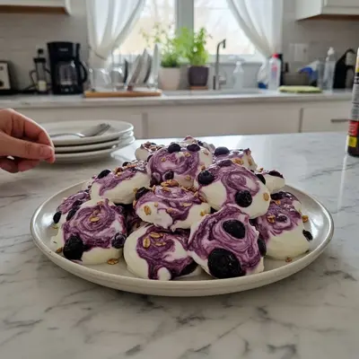 Creamy Blueberry Swirl Yogurt Bites: My Quick Refreshment