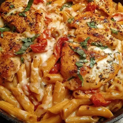 Creamy Chicken Mozzarella Pasta Recipe