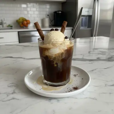 Creamy Coffee With Ice Cream: My Afternoon Treat