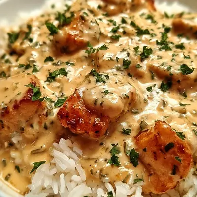 Creamy Smothered Chicken & Rice: Easy One-Pan Meal