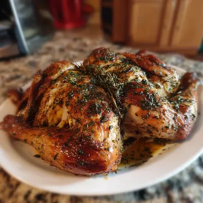 Crispy Lemon Pepper Spatchcock Turkey for Thanksgiving