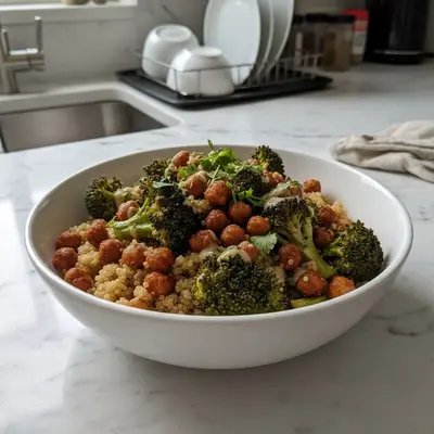 Crispy Quinoa Chickpea Bowls: My Weeknight Revelation