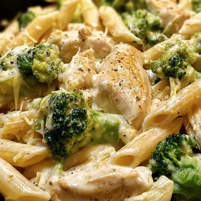 Crockpot Chicken Broccoli Alfredo