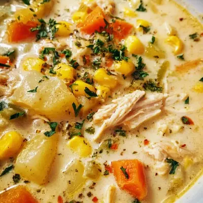 Crockpot Chicken Corn Chowder: Hearty & Creamy