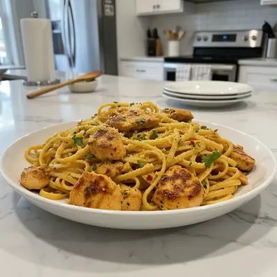 Delicious Cowboy Butter Chicken Pasta: A Flavorful Linguine Dish