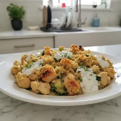 Effortless Dump-and-Bake Chicken Tzatziki Casserole: Your New Favorite