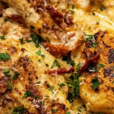 Flavorful Chicken Covered in Sauce with Parsley: Your New Go-To