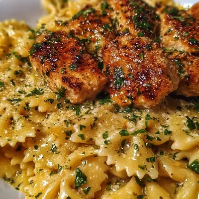 Garlic Butter Chicken Bowtie Pasta: Quick & Easy Dinner