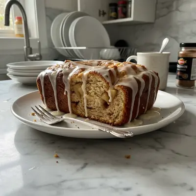 Glazed Cinnamon Apple Bread: A Rustic Loaf