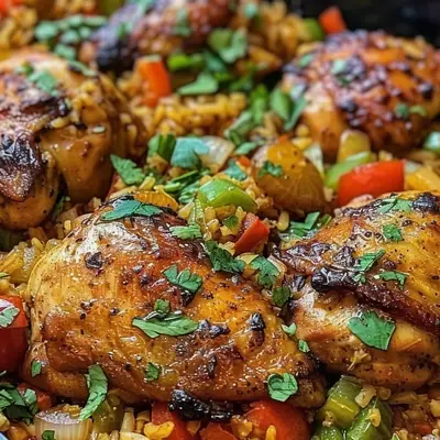 Hearty Caribbean Chicken and Rice: One-Pan Flavor