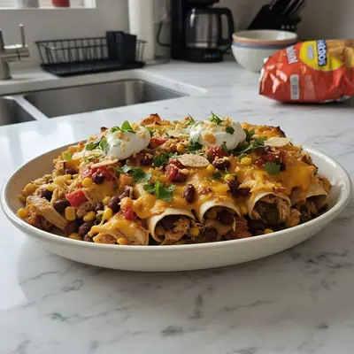 Hearty Chicken Burrito Casserole: Weeknight Favorite