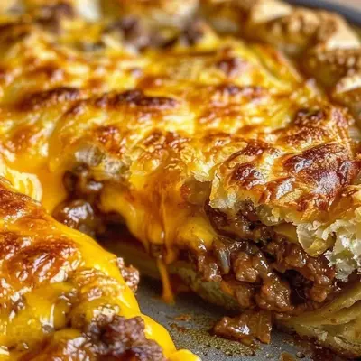 Homemade Cheeseburger Pie: Skillet Comfort Dinner