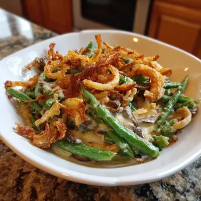 Homestyle Classic Green Bean Casserole Side Dish