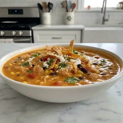 Homestyle Creamy Chicken Tortilla Soup: Weekend Comfort