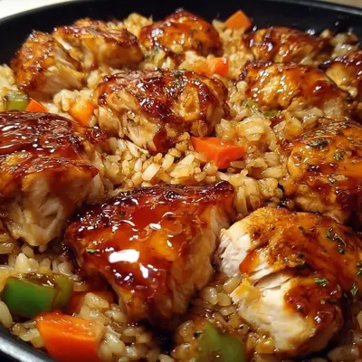 Honey BBQ Chicken Rice: Easy One-Pan Meal