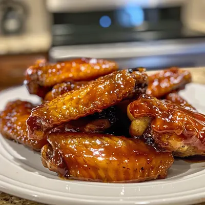 Hot Honey Peach Wings