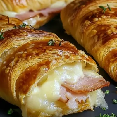 Melt-in-Your-Mouth Air Fryer Ham & Cheese Croissants: So Easy!